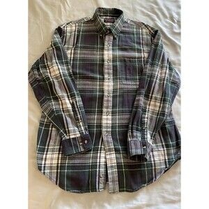 Roundtree & Yorke Shirt Men Chest Size 44” Blue & Green Plaid